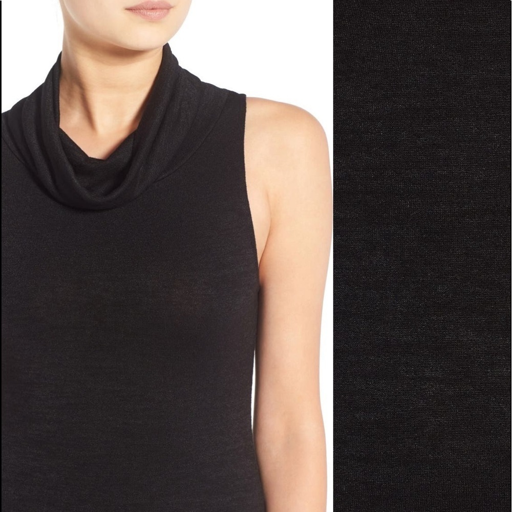 Leith cowl neck black sleeveless dress XS - Picture 6 of 8